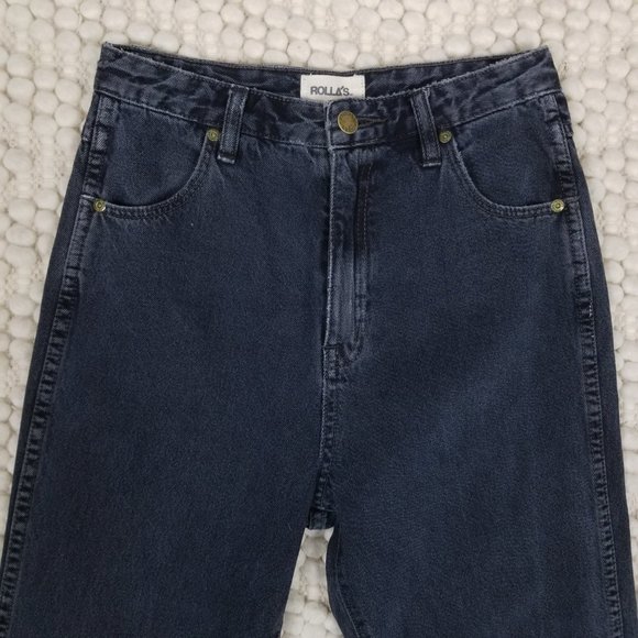 Rolla's Dusters High Rise Relaxed Fit Jeans Dark Gray Sz 26 - Picture 2 of 8